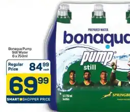 Pick n Pay Bonaqua Pump Still Water 6 x 750ml offer