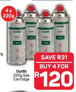 Pick n Pay Outfit 220g Gas Cartridge offer
