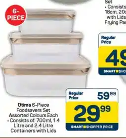 Pick n Pay Otima 6-Piece Foodsavers Set offer