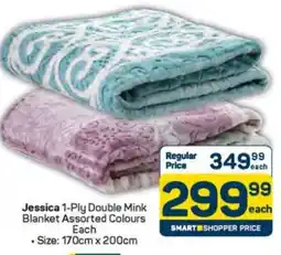 Pick n Pay Jessica 1-Ply Double Mink Blanket offer