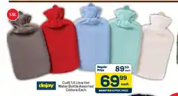 Pick n Pay Cudil 1.5 Litre Hot Water Bottle Assorted Colours Each offer