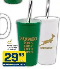 Pick n Pay 600ml Tucan Tumbler with Straw Each offer