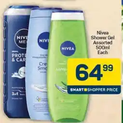 Pick n Pay Nivea Shower Gel Assorted 500ml Each offer