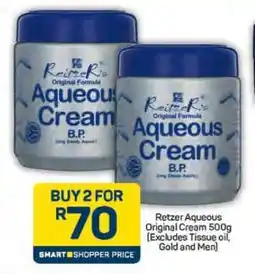 Pick n Pay Retzer Aqueous Original Cream 500g offer