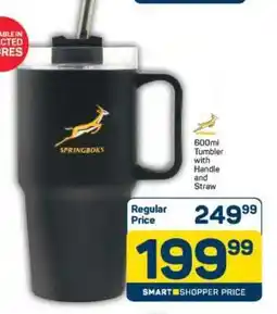 Pick n Pay 600ml Tumbler with Handle and Straw offer
