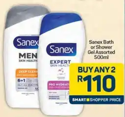 Pick n Pay Sanex Bath or Shower Gel Assorted 500ml offer
