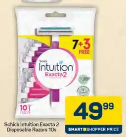 Pick n Pay Schick Intuition Exacta 2 Disposable Razors 10s offer