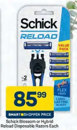 Pick n Pay Schick Blossom or Hybrid Reload Disposable Razors Each offer