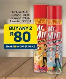 Pick n Pay Mr Min Multi Surface Polish or Wood Polish Assorted 300ml offer