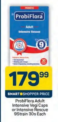 Pick n Pay ProbiFlora Adult Intensive Vegi Caps or Intensive Rescue 9Strain 30s Each offer