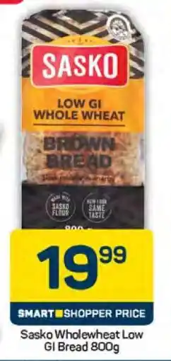 Pick n Pay Sasko Wholewheat Low GI Bread 800g offer