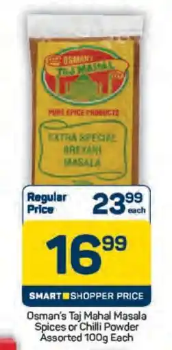 Pick n Pay Osman's Taj Mahal Masala Spices or Chilli Powder Assorted 100g Each offer