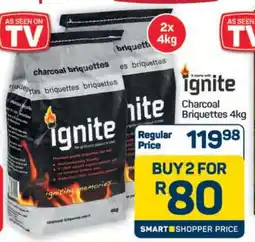 Pick n Pay Hypermarket Ignite Charcoal Briquettes 4kg offer