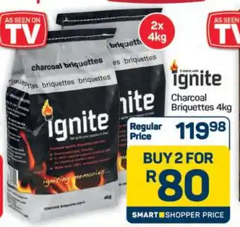 Pick n Pay Hypermarket Ignite Charcoal Briquettes 4kg offer