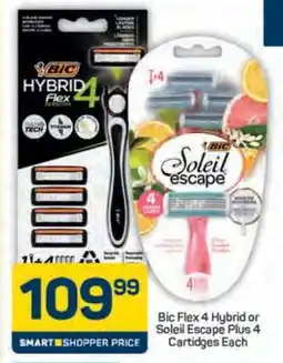 Pick n Pay Bic Flex 4 Hybrid or Soleil Escape Plus 4 Cartridges Each offer