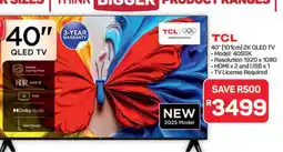 Pick n Pay Hypermarket TCL 40 2K QLED TV offer