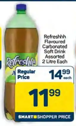 Pick n Pay Refreshhh Flavoured Carbonated Soft Drink Assorted 2 Litre Each offer