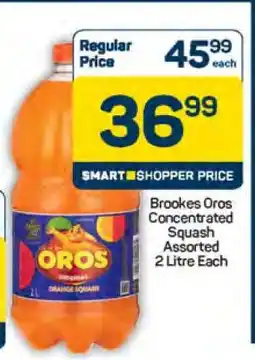 Pick n Pay Brookes Oros Concentrated Squash Assorted 2 Litre Each offer