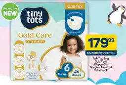Pick n Pay PnP Tiny Tots Gold Care Disposable Nappies Assorted Value Pack offer