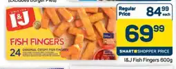 Pick n Pay Hypermarket I&J Fish Fingers 600g offer