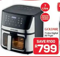 Pick n Pay Hypermarket Goldair 7 Litre Digital Air Fryer offer