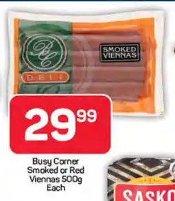 Pick n Pay Busy Corner Smoked or Red Viennas 500g offer
