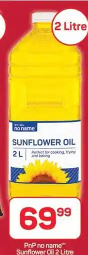 Pick n Pay Hypermarket PnP no name Sunflower Oil 2 Litre offer