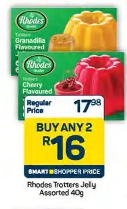 Pick n Pay Rhodes Trotters Jelly Assorted 40g offer