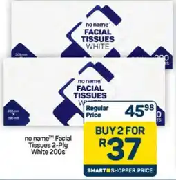 Pick n Pay Hypermarket no name Facial Tissues 2-Ply White 200s offer