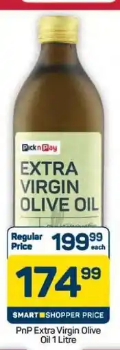 Pick n Pay Hypermarket PnP Extra Virgin Olive Oil 1 Litre offer