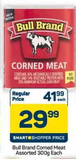 Pick n Pay Hypermarket Bull Brand Corned Meat Assorted-300g offer