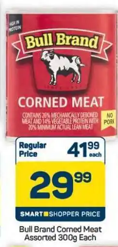 Pick n Pay Hypermarket Bull Brand Corned Meat Assorted-300g offer