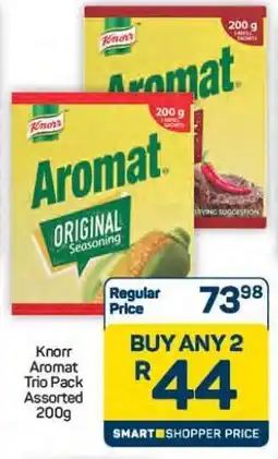 Pick n Pay Hypermarket Knorr Aromat Trio Pack Assorted 200g offer