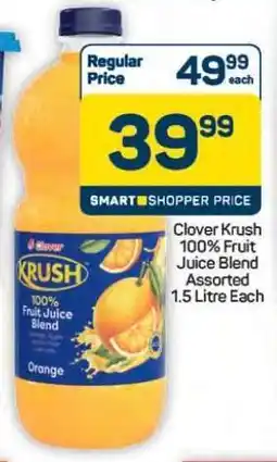 Pick n Pay Hypermarket Clover Krush 100 Fruit Juice Blend offer