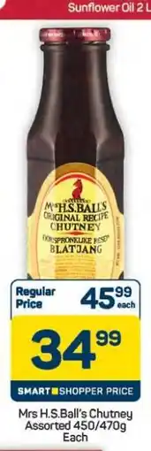 Pick n Pay Hypermarket Mrs H.S.Ball's Chutney Assorted 450/470g offer