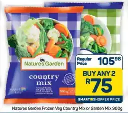 Pick n Pay Hypermarket Natures Garden Frozen Veg Country Mix or Garden Mix 900g offer