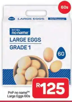 Pick n Pay Hypermarket PnP no name Large Eggs 60s offer