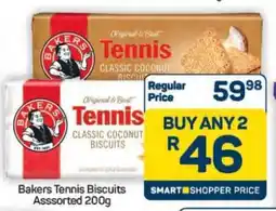 Pick n Pay Hypermarket Bakers Tennis Biscuits Assorted 200g offer