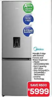 Pick n Pay Hypermarket Midea Metallic Fridge offer