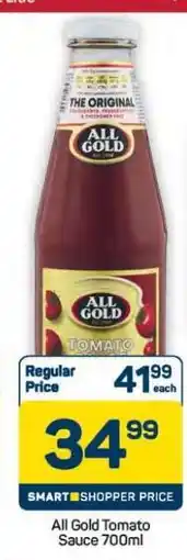 Pick n Pay Hypermarket All Gold Tomato Sauce-700ml offer