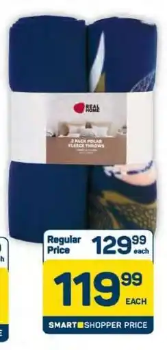 Pick n Pay Hypermarket 2 Pack Polar Fleece Throws offer