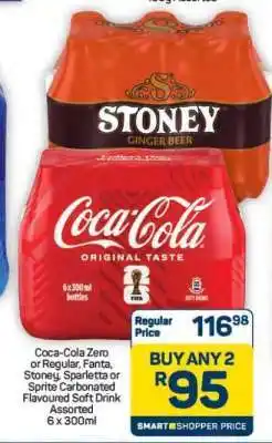 Pick n Pay Hypermarket Coca-Cola Zero or Regular, Fanta, Stoney, Sparletta or Sprite offer