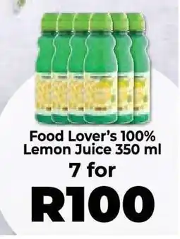Food Lover's Market Food Lover’s 100% Lemon Juice 350 ml offer