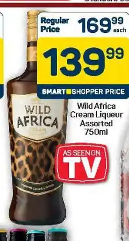 Pick n Pay Hypermarket Wild Africa Cream Liqueur Assorted 750ml offer