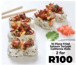 Food Lover's Market 10-Piece Fried Salmon Teriyaki California Rolls offer