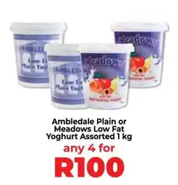 Food Lover's Market Ambledale Plain or Meadows Low Fat Yoghurt Assorted 1 kg offer