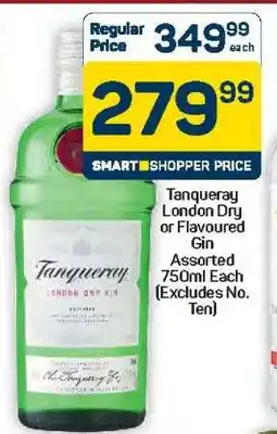 Pick n Pay Hypermarket Tanqueray London Dry or Flavoured Gin offer