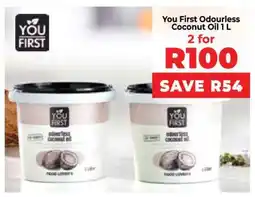 Food Lover's Market You First Odourless Coconut Oil 1 L offer