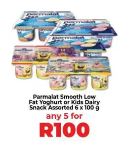 Food Lover's Market Parmalat Smooth Low Fat Yoghurt or Kids Dairy Snack Assorted 6 x 100 g offer