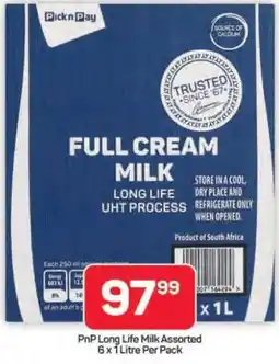Pick n Pay Hypermarket PnP Long Life Milk Assorted offer